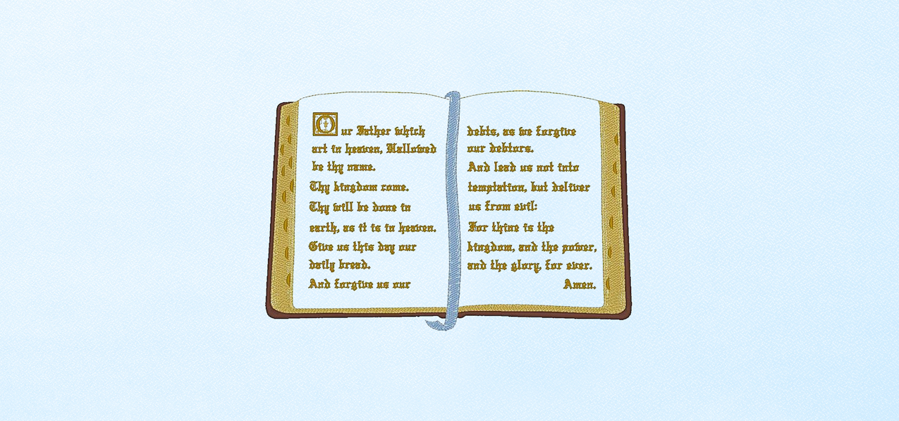 90 5597 Open Bible Blue